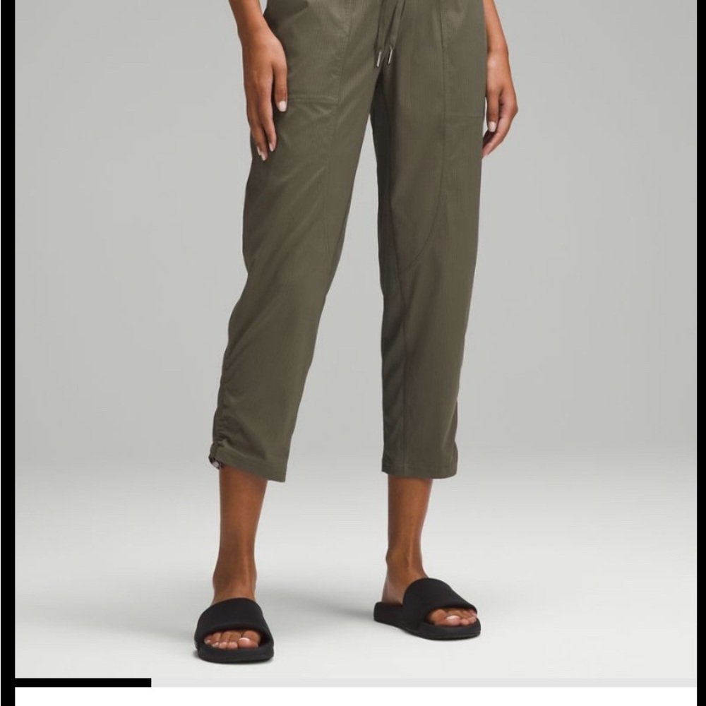 2 pair Lululemon dance studio mid-rise cropped pant size 12 barely worn